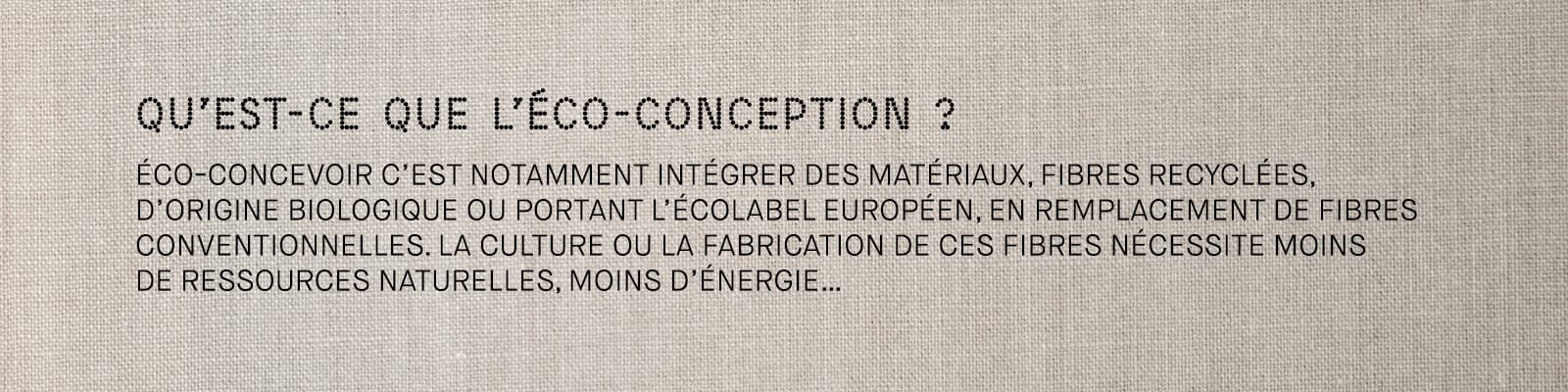 Qu’est-ce que l’éco-conception ?